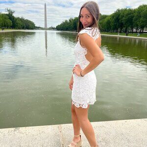 Lulus White Mini Graduation Dress